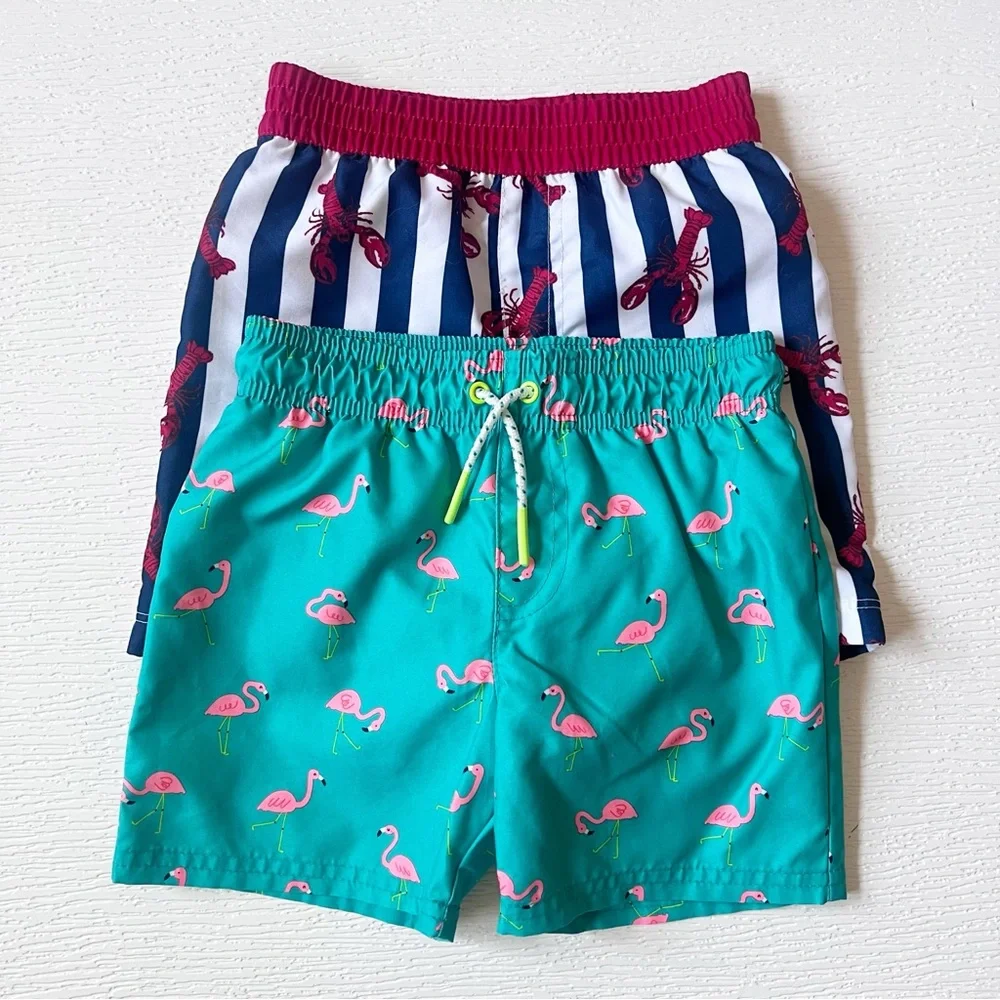 Cat & Jack Wonder Nation Toddler Swim Trunk Bundle 3T